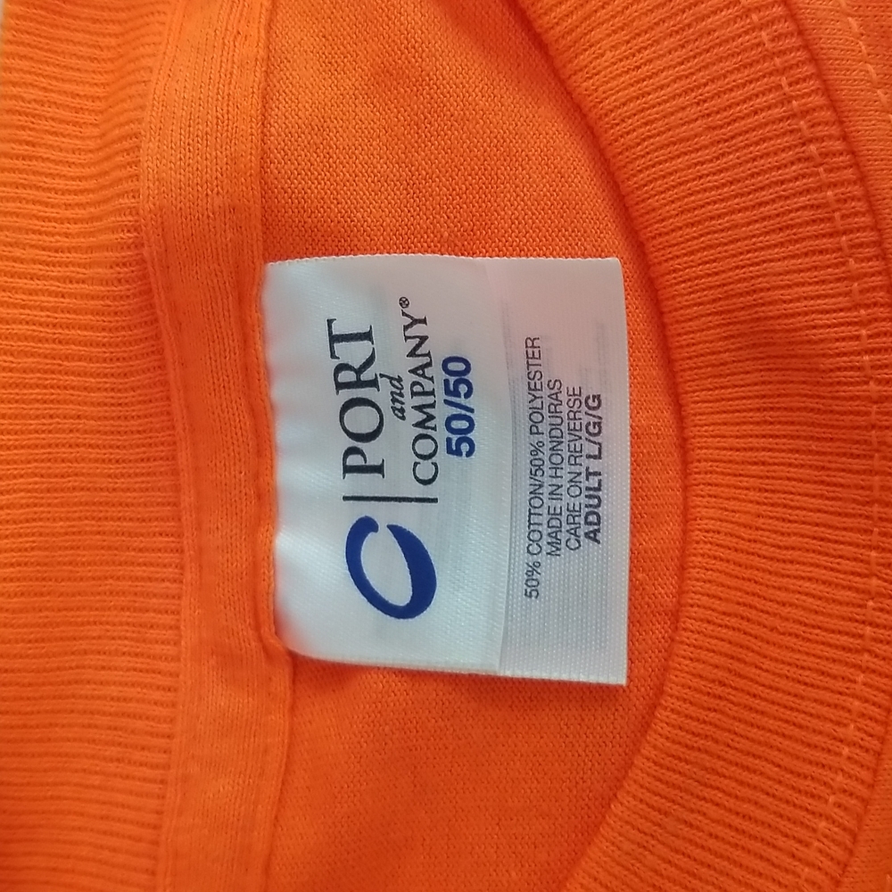 👕PORT CO ORANGE T-SHIRT - Picture 4 of 6